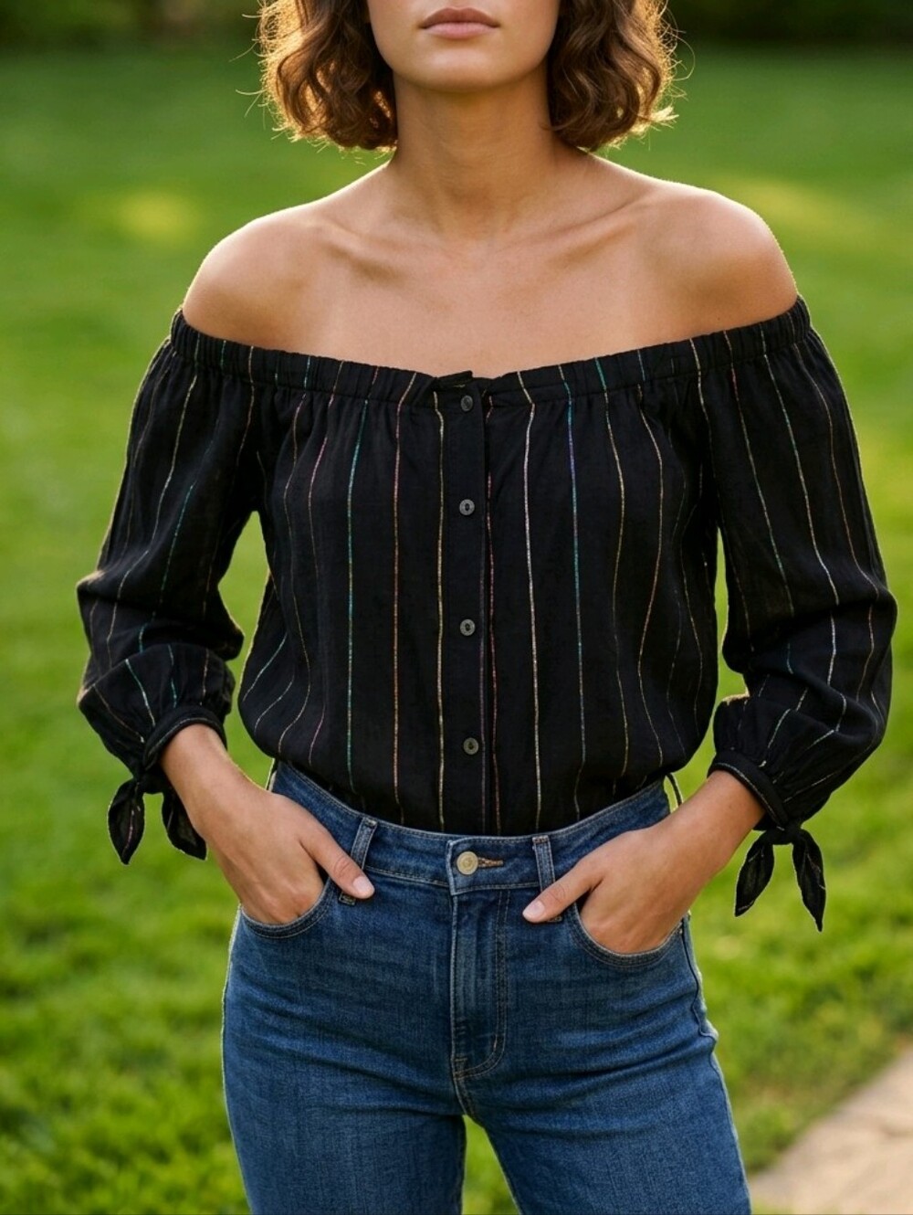 NWT Rails Lauren Bondi Stripe Top